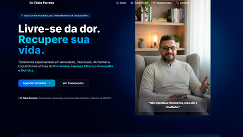 Print do site Dr. Fábio Ferreira